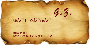 Gál Zénó névjegykártya